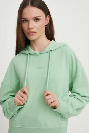 Pepe Jeans Mikina LYNETTE HOODIE dámská, barva, s kapucí, hladká, PL581439