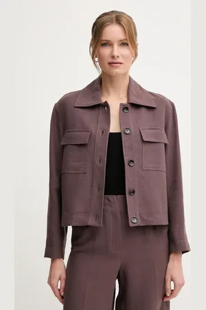 PEDRO DEL HIERRO Bunda se lněnou směsí barva, 6759177