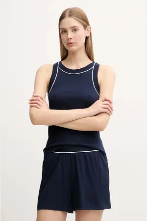 Lacoste Pyžamo dámské, tmavomodrá barva, 4F8400