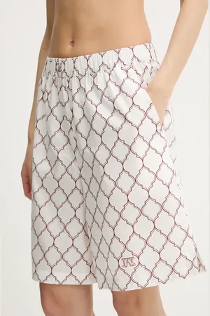 Max Mara Bavlněné plážové šortky barva, 2516141029600