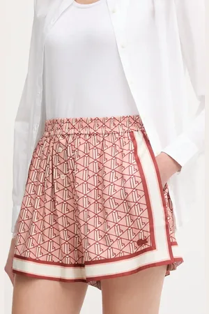 Lacoste Kraťasy dámské, barva, high waist, FF0464