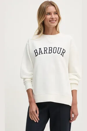 Barbour Bavlněná mikina dámská, barva, s aplikací, LOL0591