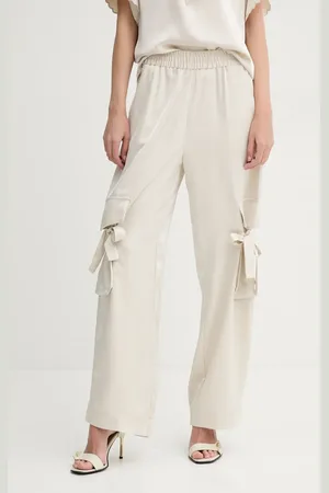Bruuns Bazaar Kalhoty dámské, barva, široké, high waist, BBW4440