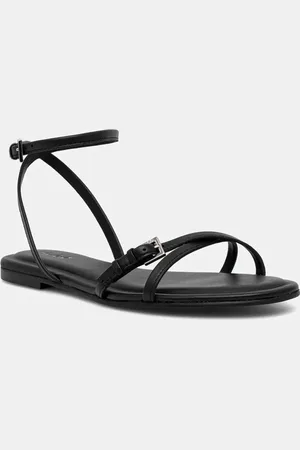 HUGO BOSS Kožené sandály Tayna dámské, barva, 50542093