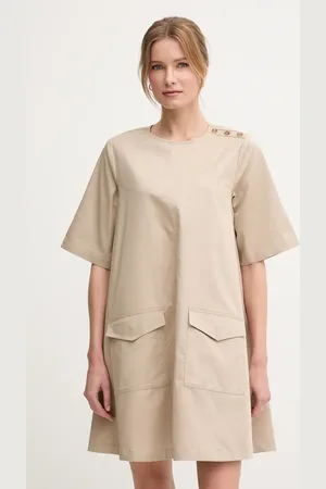 Barbour Bavlněné šaty Luna barva, mini, LDR0904SN31