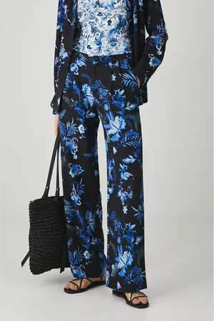 MEDICINE Kalhoty s příměsí lnu barva, medium waist