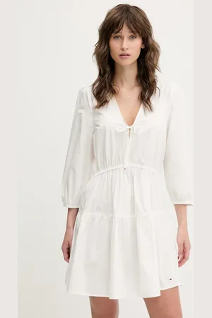 Tommy Hilfiger Bavlněné šaty barva, mini, DW0DW20341