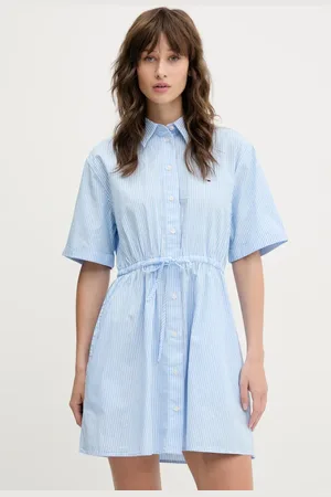 Tommy Hilfiger Bavlněné šaty barva, mini, DW0DW20617