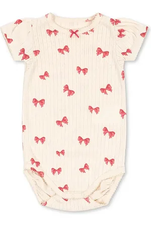 Konges Sløjd Bavlněné kojenecké body MINNIE PUFF SLEEVE BODY GOTS KS103148