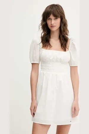 Tommy Hilfiger Bavlněné šaty barva, mini, DW0DW21334