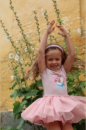 Konges Sløjd Dívčí šaty ADA FAIRY BALLERINA GLITTER DRESS barva, mini, KS103299
