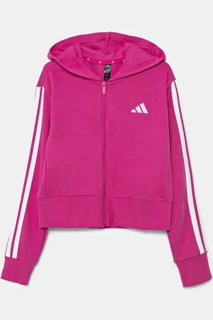 adidas Dětská mikina barva, s kapucí, s aplikací, JD8165