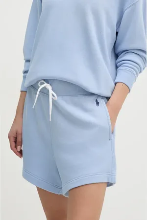 Ralph Lauren Bavlněné šortky barva, hladké, high waist, 211935586