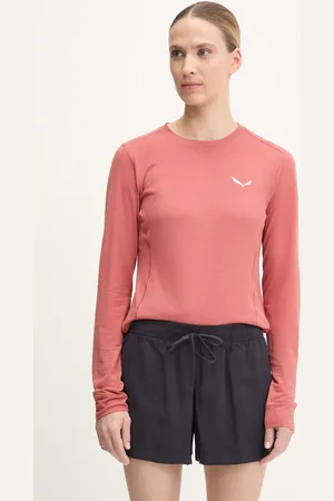 Salewa Sportovní tričko s dlouhým rukávem Puez Dry béžová barva, 00-0000028865
