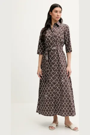 Max Mara Bavlněné šaty barva, 2516221049600
