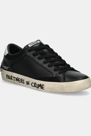 Crime london Kožené sneakers boty DISTRESSED barva, 18010AA6