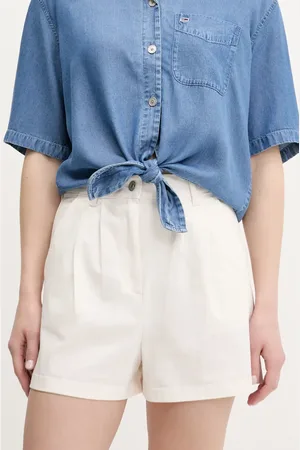Tommy Hilfiger Kraťasy dámské, barva, high waist, DW0DW21643