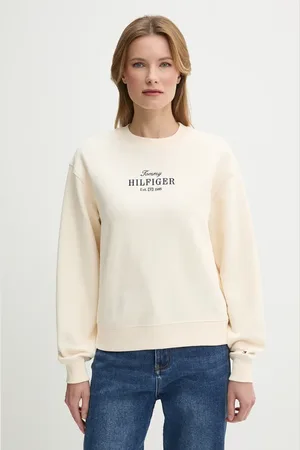 Tommy Hilfiger Bavlněná mikina dámská, barva, s aplikací, WW0WW44631