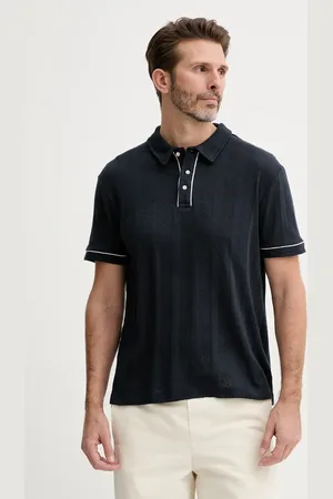 Guess Polo tričko pánské, tmavomodrá barva, 5GHP07 6321A
