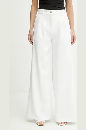 Guess Kalhoty ANDREE dámské, barva, high waist, W5GB02 WH9Y2