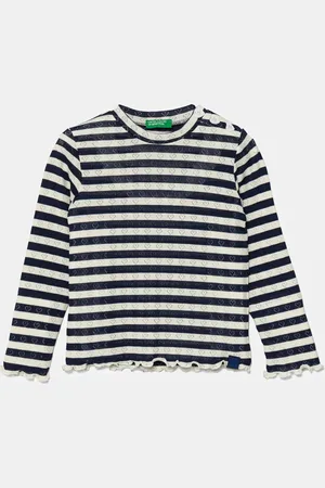 Benetton Dětské tričko s dlouhým rukávem barva, 33LQG10J7