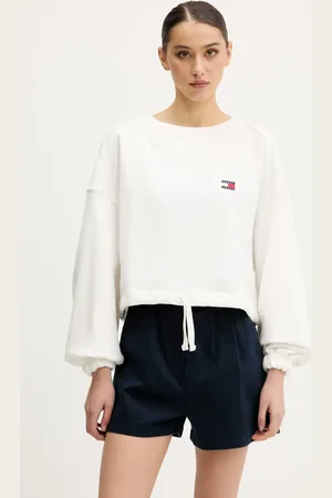 Tommy Hilfiger Bavlněná mikina dámská, barva, hladká, DW0DW21344