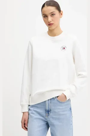 Tommy Hilfiger Bavlněná mikina dámská, barva, s potiskem, DW0DW20639