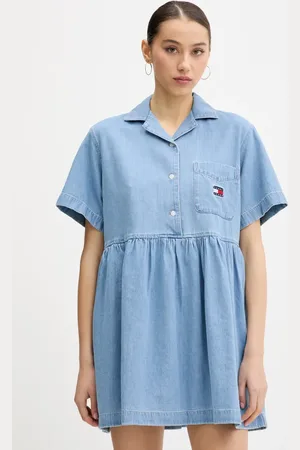 Tommy Hilfiger Džínové šaty barva, mini, DW0DW20372