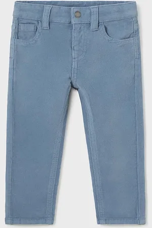 Mayoral Dětské bavlněné kalhoty corduroy slim fit basi hladké, 502