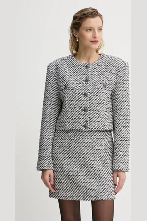Gestuz Blazer s příměsí vlny barva, 10909601