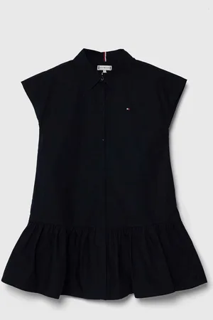 Tommy Hilfiger Dětské bavlněné šaty barva, mini