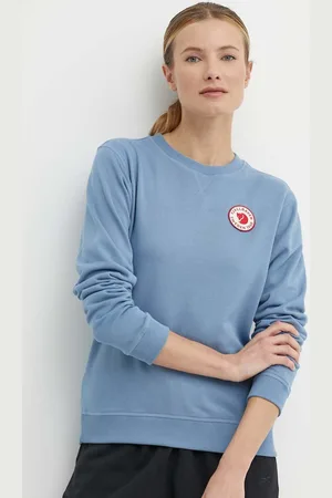 Fjällräven Bavlněná mikina 1960 Logo Badge Sweater dámská, s aplikací, F87230