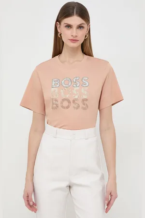 HUGO BOSS Bavlněné tričko barva, 50517678