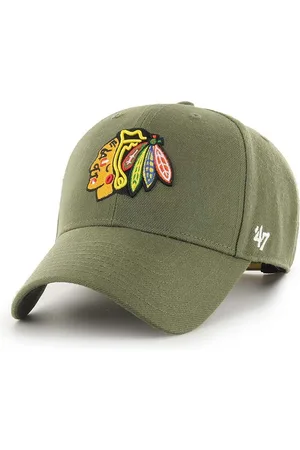 47 Brand Čepice s vlněnou směsí 47brand NHL Chicago Blackhawks barva, s aplikací
