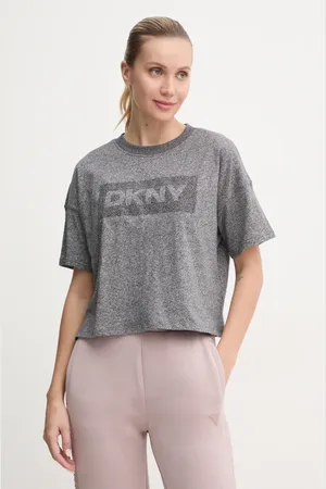 DKNY Bavlněné tričko barva, DP4T1040