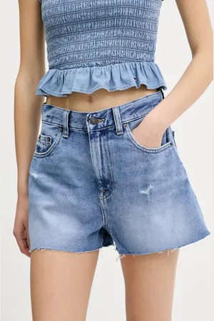 Tommy Hilfiger Džínové šortky dámské, barva, high waist, DW0DW20575