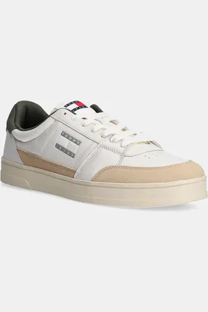 Tommy Hilfiger Kožené sneakers boty THE GREENWICH MIX MEDIA barva, EM0EM01444