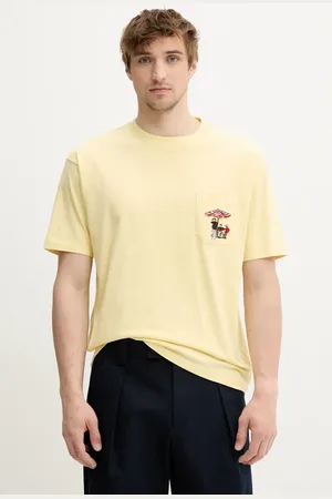 Drôle de Monsieur Bavlněné tričko Le T-Shirt Parasol pánské, barva, s aplikací, G-TS242-CO165-BAN