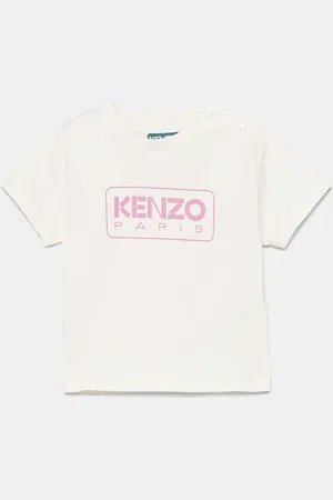 Kenzo Dětské bavlněné tričko barva, s potiskem, K60972
