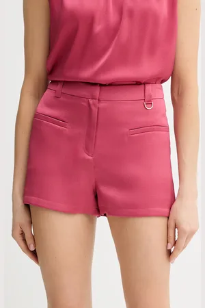Guess Kraťasy EVA dámské, barva, high waist, 5GGD14 7079A