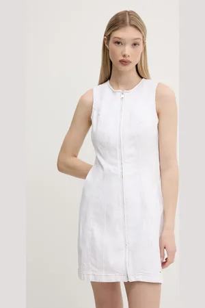 Tommy Hilfiger Džínové šaty barva, mini, přiléhavé, DW0DW20420