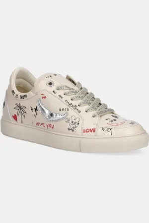 Zadig & Voltaire Kožené tenisky Fly On Love barva, SWSN01568