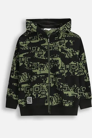 COCCODRILLO Mikina barva, s kapucí, s potiskem, GAMER BOY JUNIOR