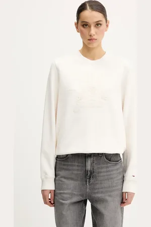 Tommy Hilfiger Bavlněná mikina dámská, barva, s aplikací, DW0DW20637