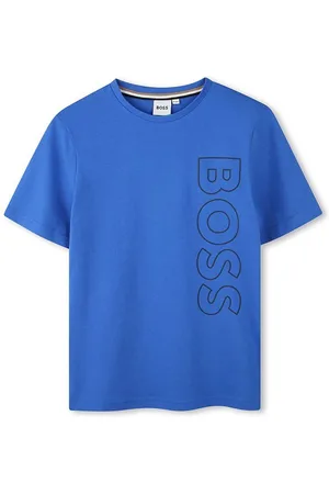 HUGO BOSS Dětské bavlněné tričko barva, s potiskem, J51206
