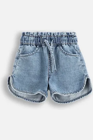 COCCODRILLO Kraťasy tmavomodrá barva, nastavitelný pas, JEANS COLLECTION GIRL