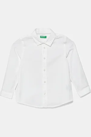 Benetton Dětská bavlněná košile barva, 5DGXGQ00I