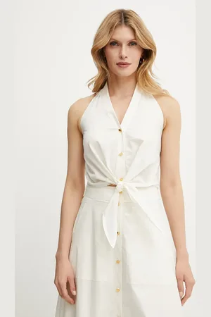 Guess Bavlněný top PAT dámský, barva, 5GGH30 7315A