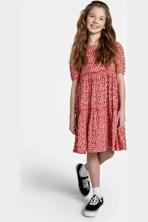 COCCODRILLO Šaty barva, midi, NOSTALGIC MEADOW GIRL JUNIOR