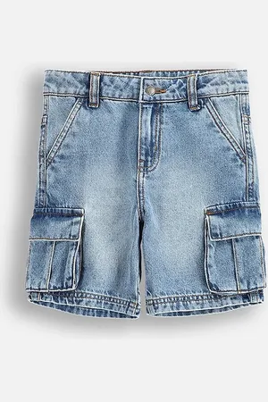 COCCODRILLO Kraťasy tmavomodrá barva, nastavitelný pas, JEANS COLLECTION BOY